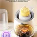 12 in 1 Fast Baby Bottle Warmer with Even Heating No Hot Spots, Night Mode, Sterili-zing, Constant Temp Milk Warmer for Breastmilk & Formula, Fits All Bottles Grey