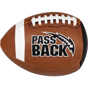 Passback Official Composite Football, Ages 14+, High School Training Football, (Ships Deflated)