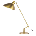 Desk Lamp Modern Industrial 100% Metal Table Lamp 22", Soft White Light (3000K) with Adjustable Switch, Ideal for Office Bedroom Study Room Living Room Nightstand Bedside Lamps Brass