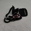 Hands Free Dog Running Leash with Waist Belt, Dual Handle Elastic Bungees Retractable Rope for Small and Medium Dogs, Reflective Stitches for Walking Hiking Biking (Medium Pink, 8-25lb)