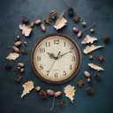 Bernhard Products Vintage Brown Wall Clock Silent Non Ticking 12 Inch Quality Quartz Battery Operated Round Decorative Easy to Read for Home Kitchen Living/Dining Room Bedroom Office Classroom School