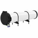 Conduit Carrier Kit Fits 6 Inch PVC Pipe, Heavy-Duty Weather-Resistant Design with Secure Locking Mechanism, Prevents Pipes from Falling, Includes Mounting Hardware, Black (PVC Pipe Not Included)