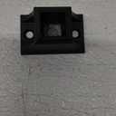 Nuvo Iron 1/2" Interior Baluster Surface Mount Straight Railing Connector (Pack of 12), Black