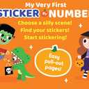 Spooky Funny Halloween - My Very First Sticker by Number Activity Book for Kids, Includes Pull-Out Pages and 300 Stickers, Toddlers and Kids