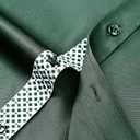 J.VER Men's Casual Long Sleeve Stretch Dress Shirt Wrinkle-Free Regular Fit Button Down Shirts (Green, M)