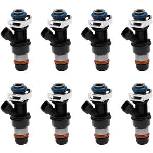 Fuel Injector 2 Holes 8Pcs | 4.8L 5.3L 6.0L Engine | for 2001-2007 Chevy Silverado Suburban Tahoe GMC Sierra Yukon Cadillac Escalade & More | Replace# 25317628, 17113698, 17113553, FJ315, FJ10062