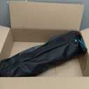 FUNDANGO Folding Camping Stool, 18.1 Inch Oversized Foot Rest 440 Lbs Heavy Duty Portable Padded Stools Seat Anti-Slip Foots & Carry Strap for Fishing Outdoor Lawn Travel (Black)