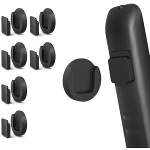 YYILIS Magnetic Remote Control Holder Wall Mount, Self-Adhesive Bedside Caddy for TV Backside/Bedroom/Office/RV Home Organizer Storage (Black 4)