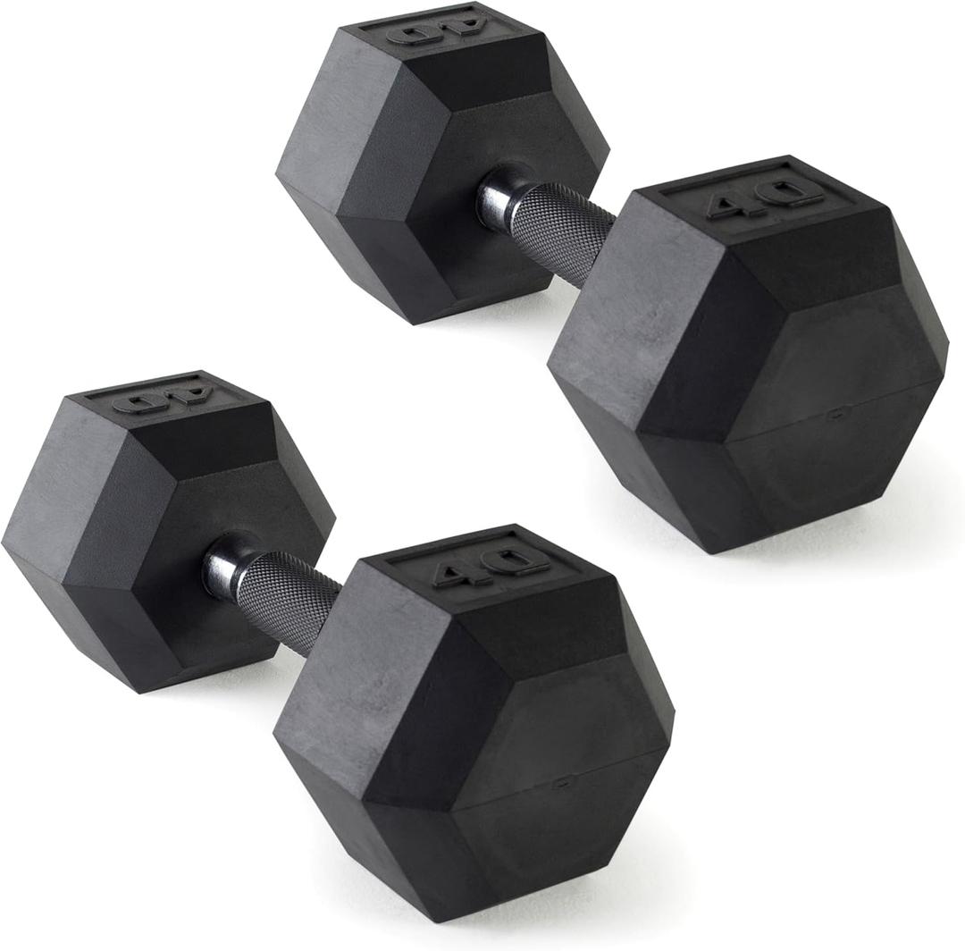 CAP Barbell Coated Dumbbell Weight | Multiple Options Pairs & Sets (40 lb - Pair)