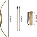 2 Pack Kids Bow and Arrow Set, 32 Inch Archery Set Handmade Wooden Toy Bow and Arrow for Kids 4-6 8-12, Cosplay Game Costume Prop Play, 2 Bows 2 Quivers and 20 Wood Arrows, Gifts for Youth Boys Girls