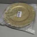 ELEGANT DISPOSABLES 13'' Party Chargers Large Plates & Platters Great for Elegant Party's Weddings Tableware Great for Serving dish Gold Pack of 12