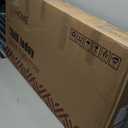 Farmhouse Coffee Table, White OakCoffee Table for Living Room, 2-Tier Rectangular Wooden Centre Cocktail Table with Slats Shelf Storage and V-Shaped Frame Modern Coffee Table Dark Oak