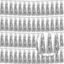 4P Silver Foil Fringe Tassel Banner Garland Metallic Tinsel Streamers Wall Hanging Curtain Backdrop Banners for Parade Floats, 2024 Graduation Decorations, Christmas, Wedding Party Decoration
