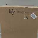 IRIS USA File Box WeatherPro Portable File Organizer Plastic File Box for Letter File w/Organizer-Lid, Durable Lid and Gasket Seal, Secure Latching Buckles, Stackable, Lockable, Clear 19 Qt. 2 Pack