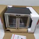 Gourmia French Door Air Fryer  25 Qt Large Capacity Convection Oven, Fryfroce 360, Digital Display with 17 Cooking Presets, Bake, Toast, Roast, Dehydrate, Fits 12 Pizza (Stainless Steel)