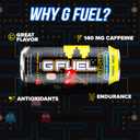 G Fuel Energy Drink, Cherry Lollipop, Sugar Free Beverage with 140mg Caffeine, Daily Energy Boost with Focus Amino, Vitamin + Antioxidants, 16 oz Cans (Pac-Man Power Pellet, 12-Pack)