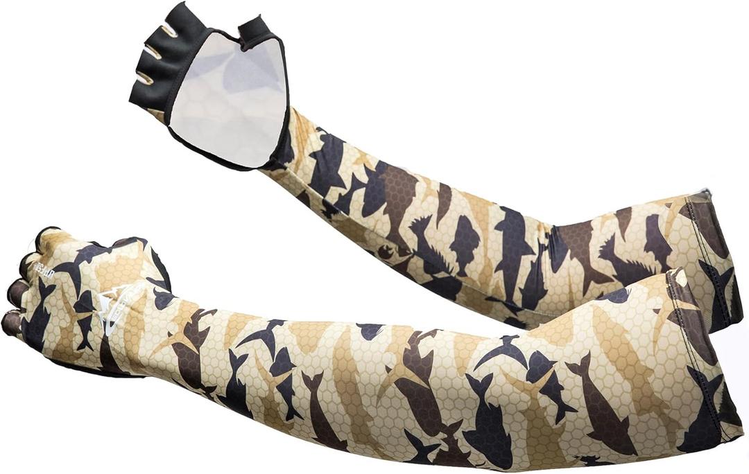 Sports Compression Arm Sleeves for Youth Teens Sun Protection Sleeves for Baseball Golf Volleyball Basketball (Wan Yu Camouflage)