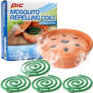 Pic COMBO Terra Cotta Mosquito Coil Burner