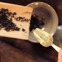 FRCOLOR Brass Tea Scoop for Loose Leaf Tea Small Metal Spoon Coffee Bean Scoop Measure Spoon for Home Restaurant