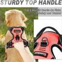BARKBAY No Pull Dog Harness Front Clip Heavy Duty Reflective Easy Control Handle for Large Dog Walking(Light Pink,S)