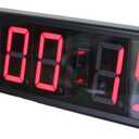 Large Interval Gym Clock for Workouts Size 20x4.7in. Operated by Remote Control