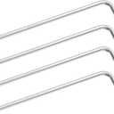 4PCS T45 Long Tamper Proof Torx Key Bit Wrench, Anti Tamper Star Screwdriver Security Bit Torque Repair Tool L-Shape Nickel Plated CRV Steel, Extra Long Arm