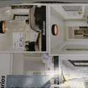 Bargeni 16.5 Inch LED Ceiling Light Fixture, Dimmable Flush Mount Matte Black With Gold Inside, 3000K/Warm White/30W, Modern Light Fixtures Mount for Bedroom, Outdoor, Foyer