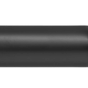 Ivilon Drapery Window Curtain Rod - End Cap Style Design 1 Inch Pole. 72 to 144 Inch Color Black