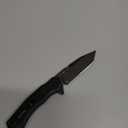 Kershaw Analyst Tanto Pocket Knife, 3.25" 8Cr13MoV Steel Blade, Liner Lock Folder, EDC (Black)