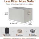 StorageWorks Storage Baskets for Shelves, Fabric Storage Bins, Closet Organization and Storage Baskets, Organizer Bins for Clothes, Light Gray, Extra Large, 3-Pack
