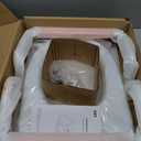 R&T Toilet Seat Riser 2" Raised Seat with Removable Padded Handles Fit for Elongated Toilets