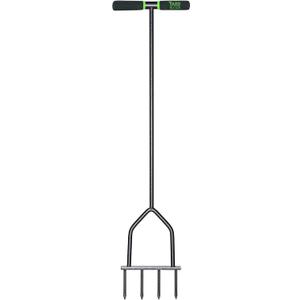 Yard Butler IM-7C Multi Spike Lawn Aerator - Spike Grass Aerator Lawn Tool, Manual Hand Tiller for Garden and Soil - Yard Tools, Gardening Hand Tools, Dethatcher Rake, Edger Lawn Tool - 37 Inches