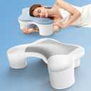 Side Sleeper Pillow with Arm Hole, Ergonomic Memory Foam Cervical Pillow for Neck and Shoulder Pain Relief 2PCS Pillowcase, Ergonomic Knee, Leg, Arm Pillow for Adults