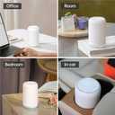 Waterless Essential Oil Diffuser - 120ml Portable Aroma Diffuser for Home Office Car, Ultra-Quiet Cordless Scent Diffuser with 3 Modes, Long-Lasting Fragrance (White)