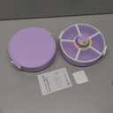 Kids Original Snack Spinner Bundle - Reusable Snack Container with 5 Compartment Dispenser and Lid | BPA and PVC Free | Dishwasher Safe | No Spill, Leakproof,for Toddlers,School (Purple-2Pack)