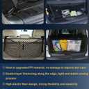 Envelope Style Trunk Cargo Net Compatible with Jeep Grand Cherokee New 2026 2025 2024 2023 2022, Grand Cherokee L 2026 2025 2024 2023 2022 (5 &7 Seats) SUV Nylon Car Rear Mesh Tailgate Netting