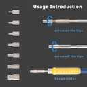Heat Set Insert Tool,Soldering Iron Tips Come with Thread inserts M2 M2.5 M3 M4 M5 M6 M8,Compatibe with C245 Soldering iron,3D Printing Tools