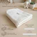 100% Organic Cotton Mesh Crib Liner Breathable 2-Piece Set for Full-Size Cribs (52 x 28) GOTS Certified, Soft & Hypoallergenic White