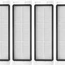 Filter for Roborock Q5, Q5+, E35, S5 Max Robot Vacuum Cleaner Replacement Parts, 4 Pcs
