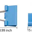 2 x Ykimok 120-Pack Mini Binder Clips in 4 Colors (Blue, Yellow, Red, Green), 15mm/0.6-Inch Small Paper Clips for Home, School, Office and Business