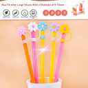7pcs Cute Flower Straw Covers for Stanley Cup, Girly Straw Toppers with 3 Floral Charms, Dust-Proof 10mm Lids for 30oz & 40oz Tumblers