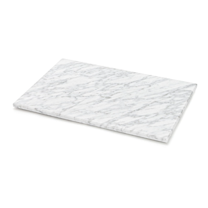 Hiceeden 8 x 12 Inches Marble Cutting Board, Stone Cutting Board with Non-Slip Feet for Kitchen Countertop, Rectangular Serving Slab for Charcuterie, Cheese, Pastry, Scratch & Heat Resistant, White