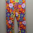 Haull 7 Pcs 60s 70s Disco Hippie Outfits for Women Halloween Costume Set Boho Flared Pants Fringe Vest Peace Sign (S)