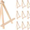Jekkis Easel for Painting, 9-Inch Tabletop Easels Set of 1, Tall Wood Display Stands for Canvas, Art Craft Easel for Artists and Students