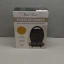 Baker's Friend Multi Pizzelle Maker Electric, Stroopwafel Iron, 4 x 4.5'' Pizzelle Waffle Cookies Maker with Temperature Control, Ideal for Holidays, Parties & More, Great Choice for Gift, Graphite