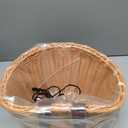 Bike Basket, Front Handlebar Storage Basket with Adjustable Leather Straps, Bicycle Accessories, Hand Woven, Waterproof (Brown(11 * 8.5 * 8 in)