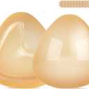 Double Sided Sticky Bra Inserts, Reusable Push Up Adhesive Pads with Padding for Bikini, Swimsuit, Sports Bra & Strapless Dresses Beige B