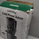 Canoly C16 Cold Press Juicer, 6" Extra Wide Feed Chute, 3-IN-1 Strainers (Juice & Sorbet & Nut Milk), Powerful AC Brushless Motor, Self Precut System, Juicer Machines with BPA-Free (Space Gray)
