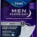 Tena Men Overnight Incontinence Protective Guard, Bladder Control, Discrete, Overnight Absorbency, 30 Count