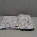 Amazon Basics Lightweight Super Soft Easy Care Microfiber 4 Piece Bed Sheet Set With 14-inch Deep Pockets, Queen, Blue Floral, Printed